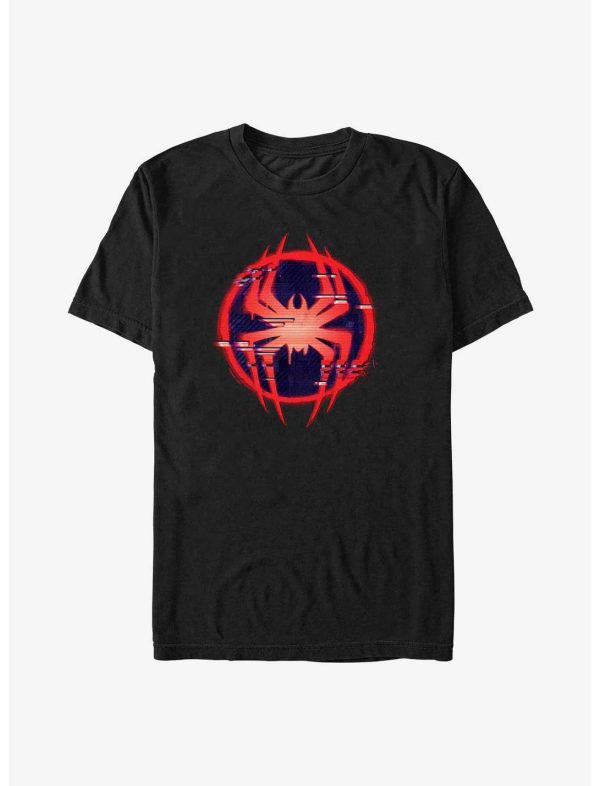 Polera Marvel Spider-Man: Across the Spider-Verse Glitchy Miles Morales Symbol