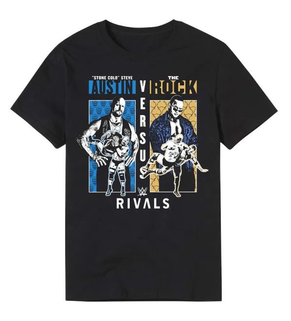 Polera The Rock vs Stone Cold- Rivals