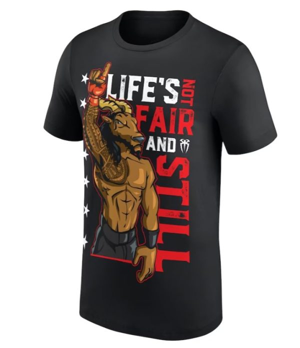 Polera  Black Roman Reigns Life's Not Fair