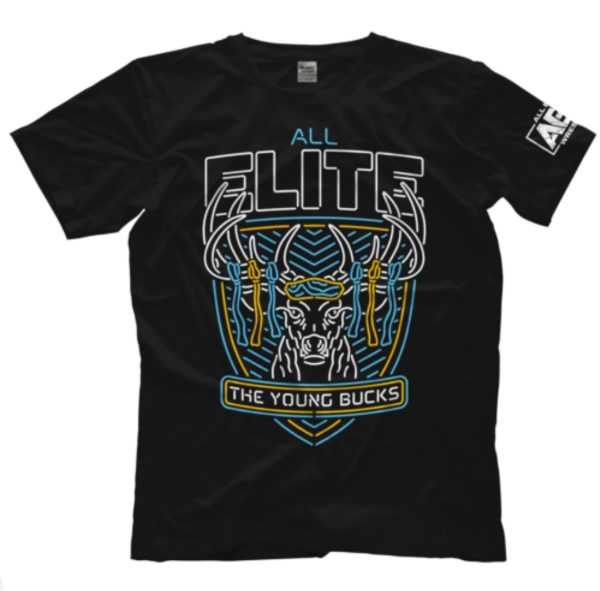 Polera Young Bucks "All Elite Neon"