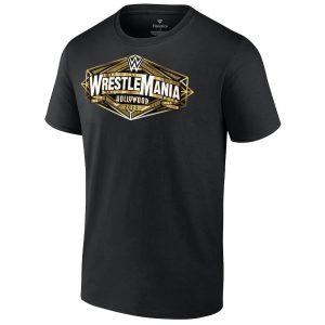 Polera WrestleMania Hollywood Logo