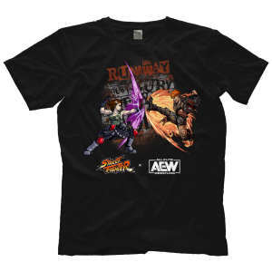 Polera RUBY SOHO VS. AKIRA STREET FIGHTER X AEW SHIRT