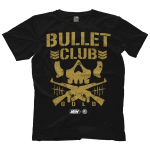 Polera AEW x NJPW - Bullet Club Gold