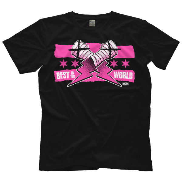 Polera CM Punk Best in the World Pink 