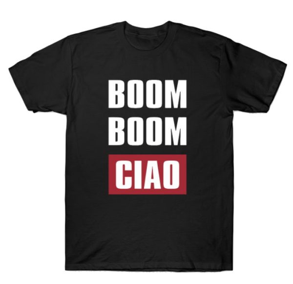 Polera La casa de papel "Boom Boom ciao"
