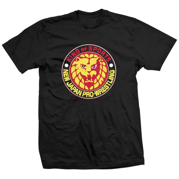 Polera NJPW Lionmark Negra