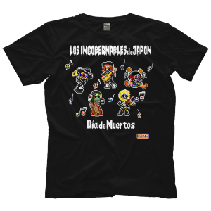 Polera LIJ dotswrestler Day of the Dead (Double-Sided)