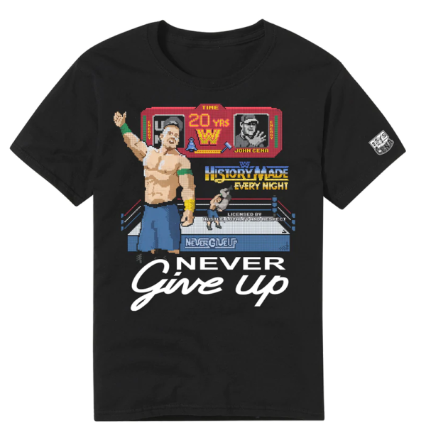 Polera John Cena "20 Years of Never give up"