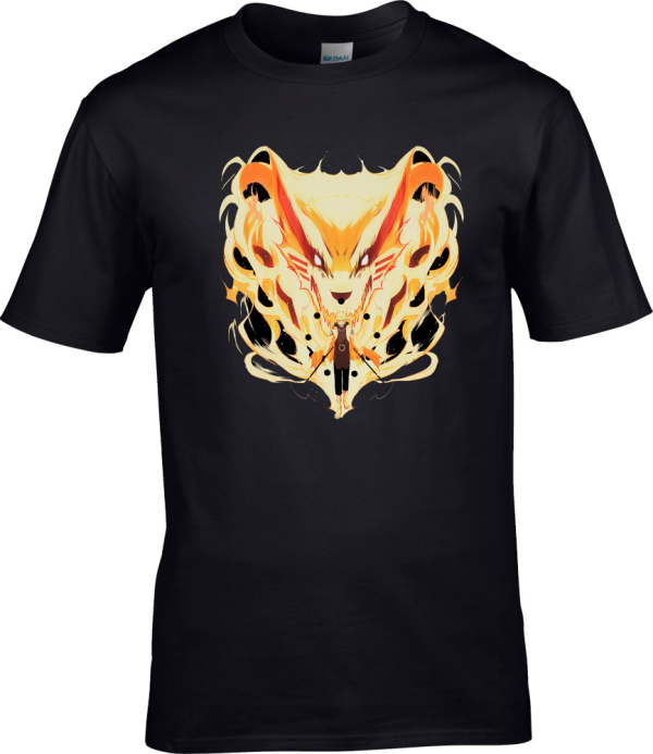 Polera Naruto Shippuden - Naruto Kurama Form Anime