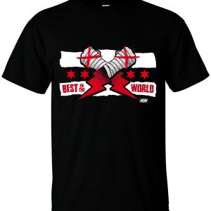 Polera CM Punk "Best in the World" Versión Negra