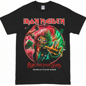Polera Iron Maiden Run for your lives