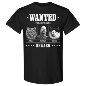 Polera Steve Austin - Wanted - The Austin Gang