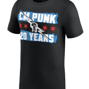 Polera CM Punk 20 Years Flag